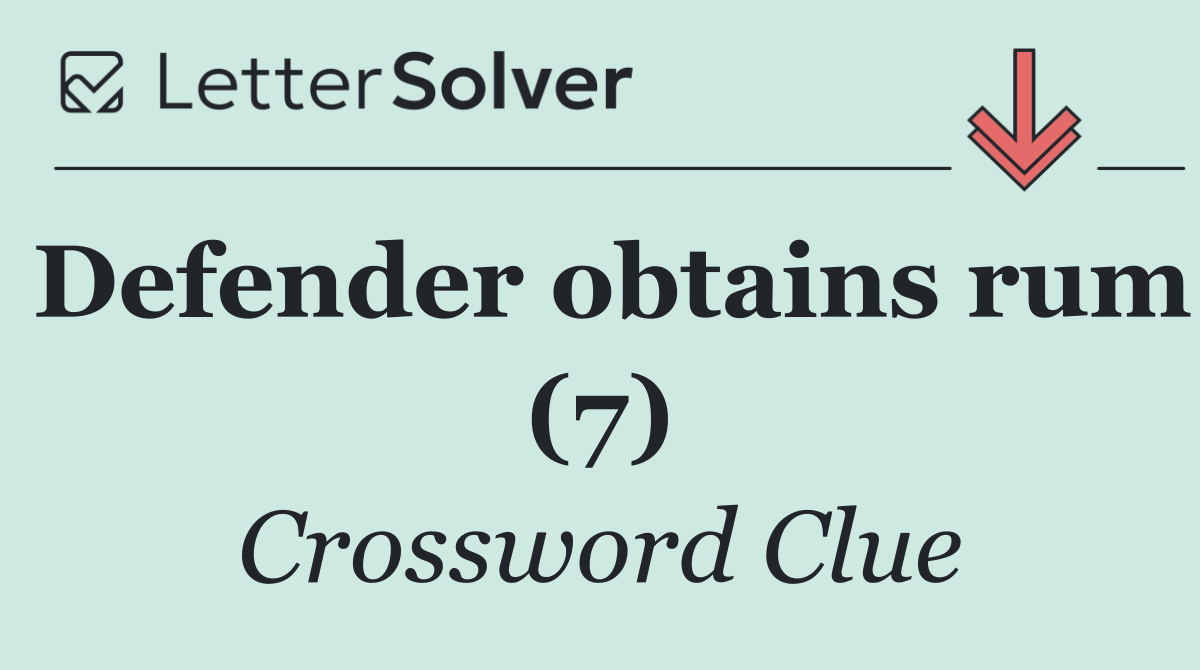 Defender obtains rum (7)