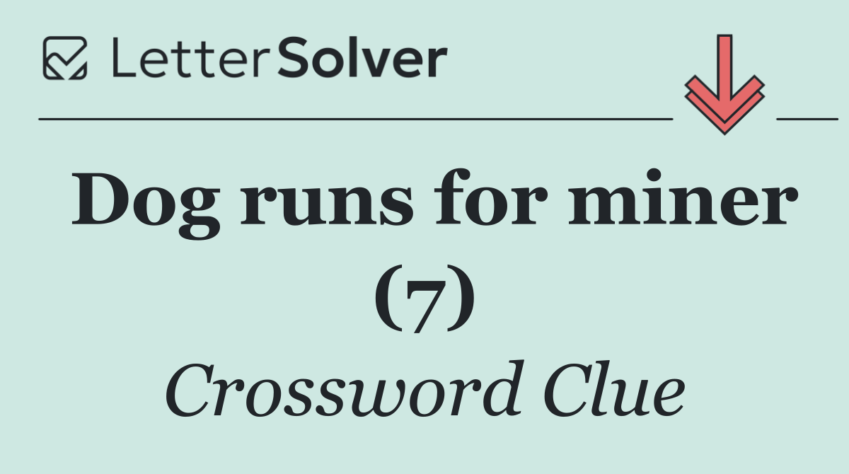 Dog runs for miner (7)