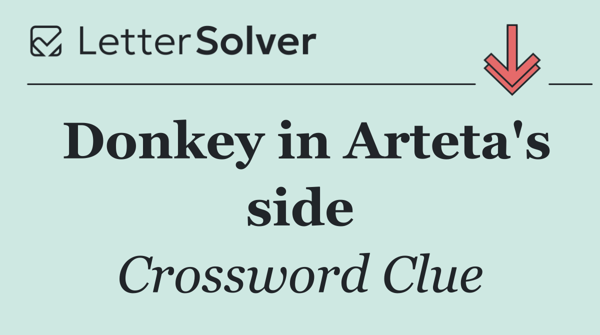 Donkey in Arteta's side