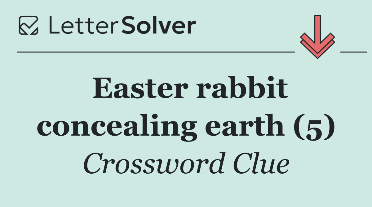 Easter rabbit concealing earth (5)