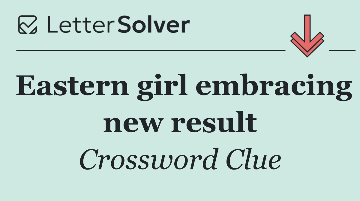 Eastern girl embracing new result