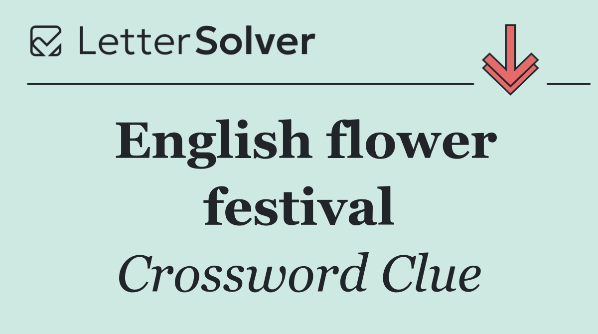 English flower festival