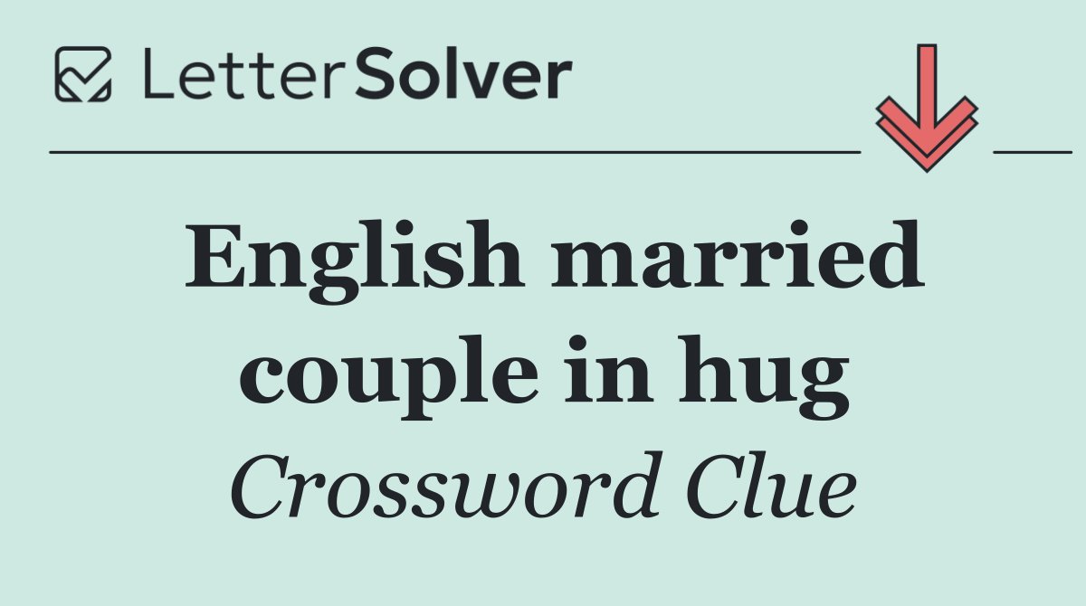 English married couple in hug