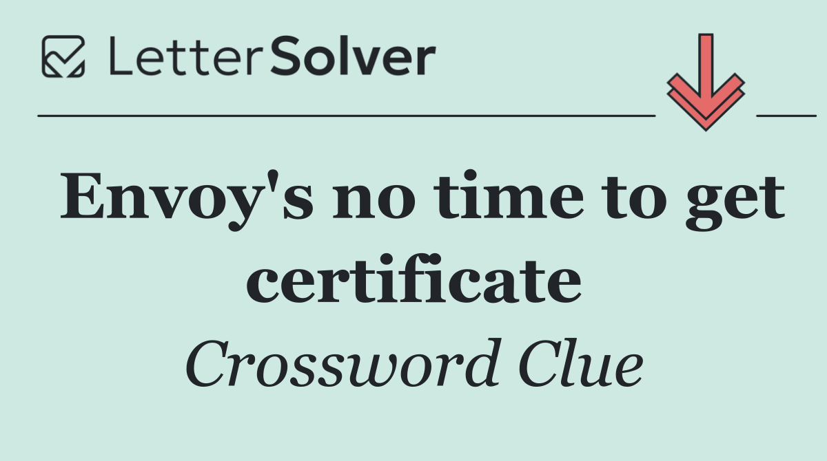 Envoy's no time to get certificate