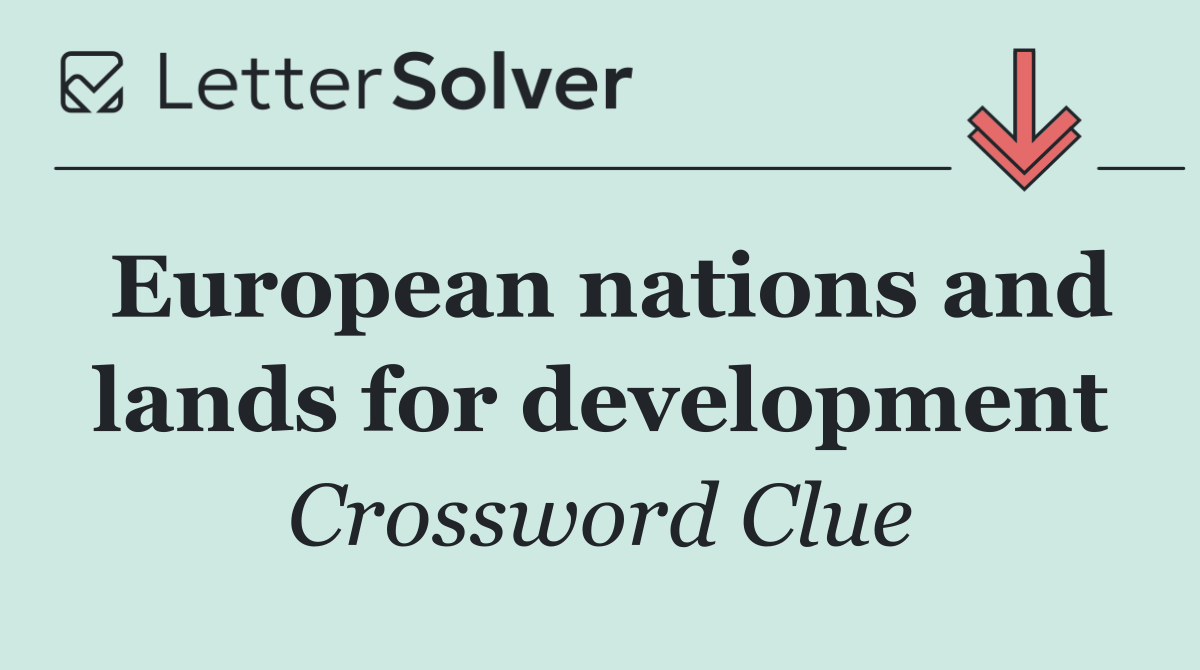 European nations and lands for development