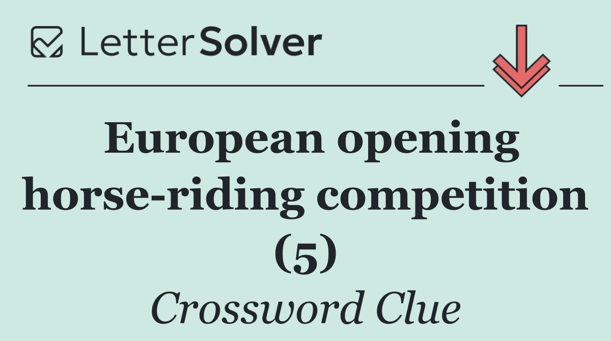 European opening horse riding competition (5)
