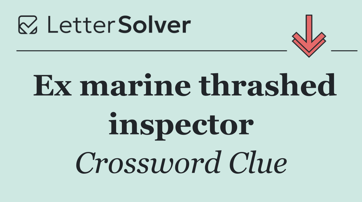 Ex marine thrashed inspector