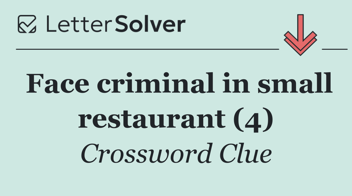 Face criminal in small restaurant (4)