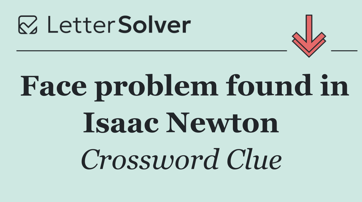 Face problem found in Isaac Newton