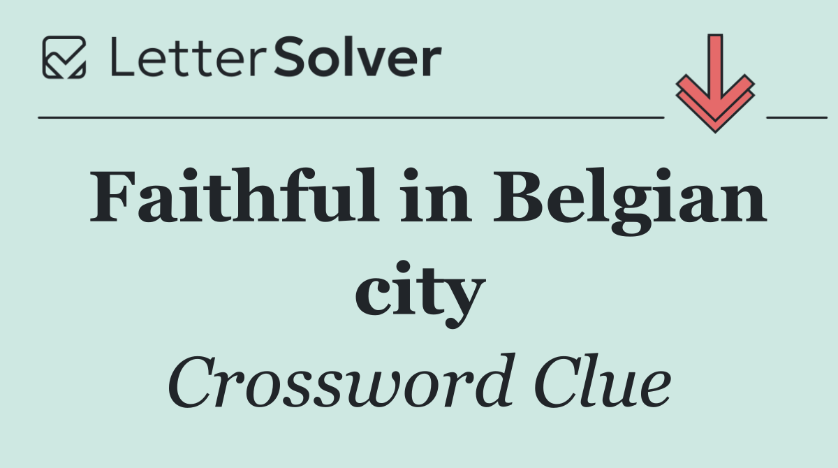 Faithful in Belgian city