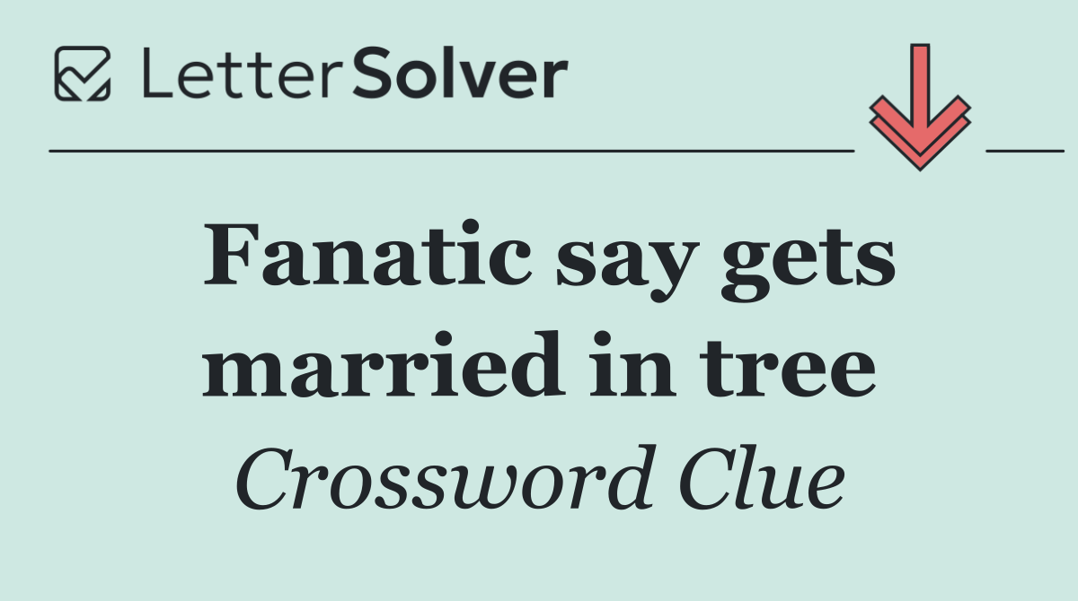 Fanatic say gets married in tree
