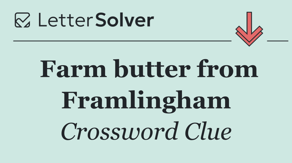 Farm butter from Framlingham