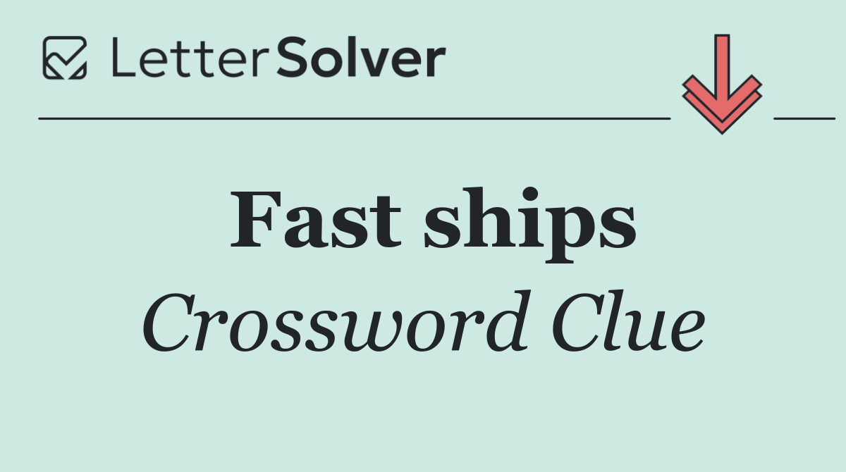 Fast ships