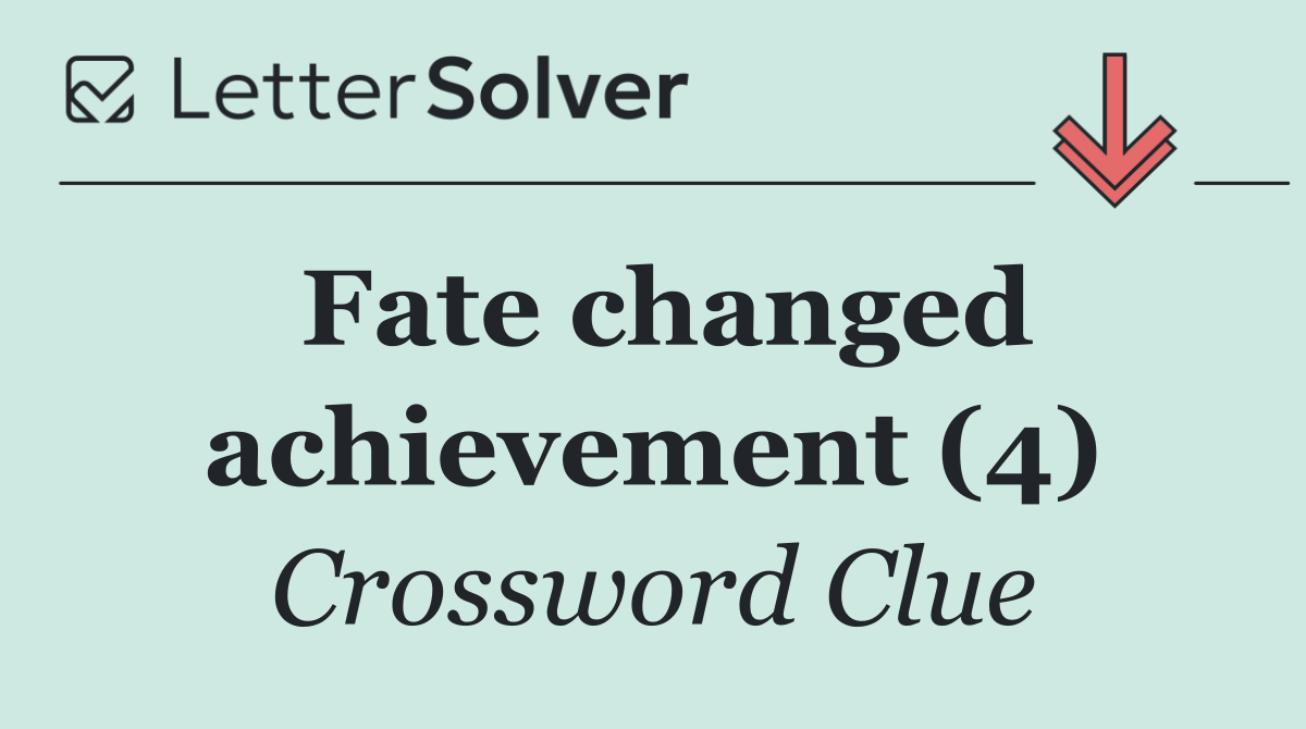 Fate changed achievement (4)