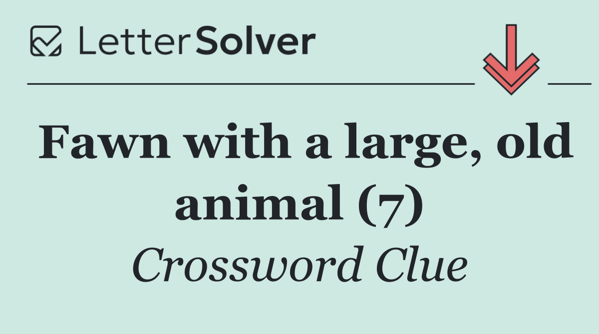 Fawn with a large, old animal (7)