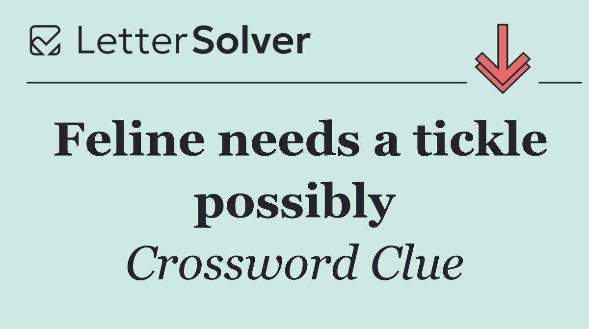 Feline needs a tickle possibly