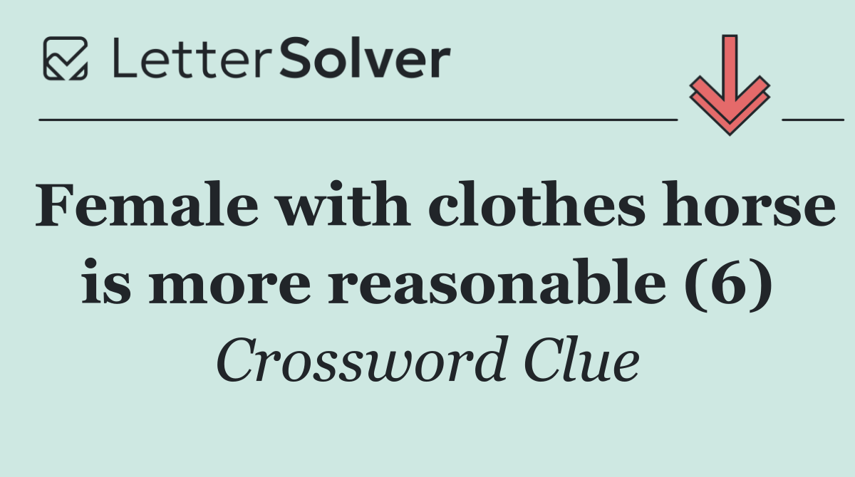 Female with clothes horse is more reasonable (6)