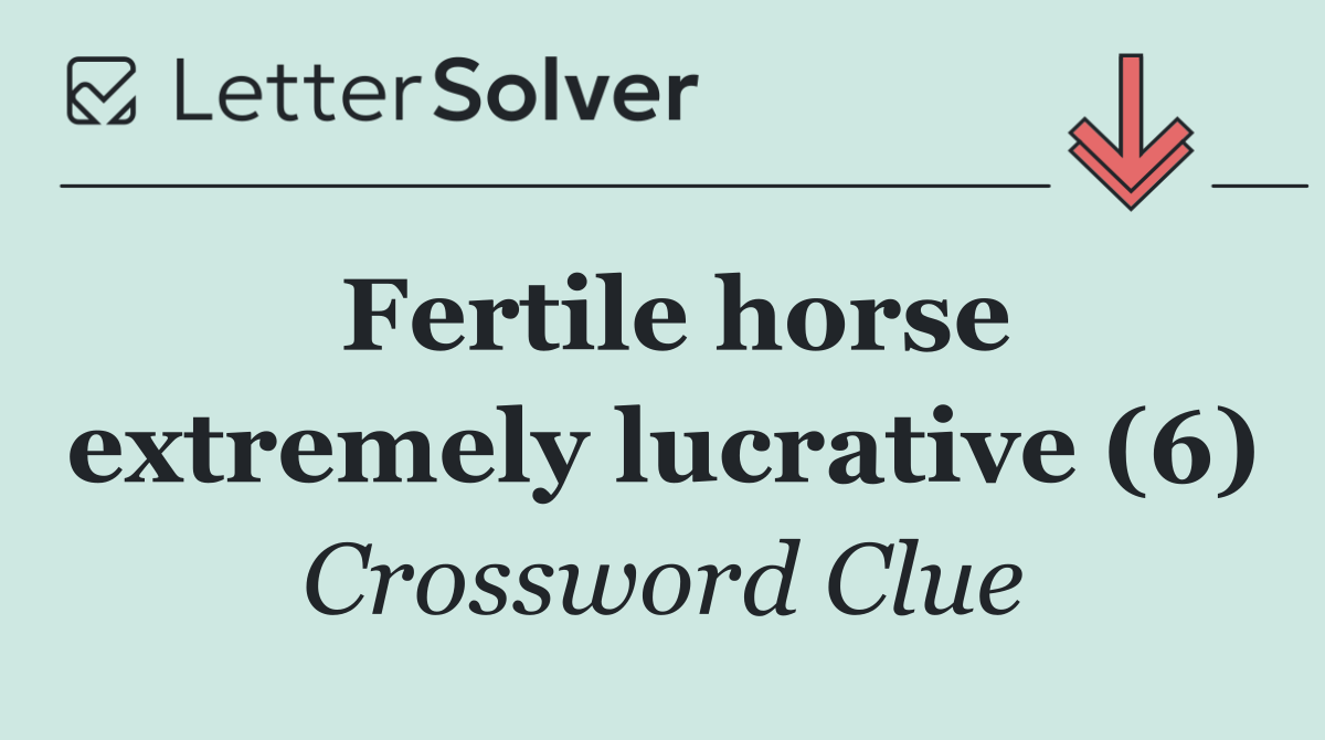 Fertile horse extremely lucrative (6)