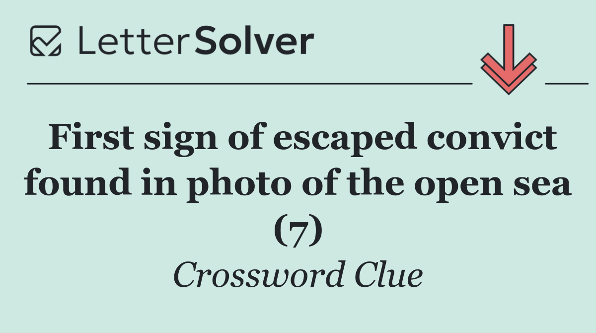 First sign of escaped convict found in photo of the open sea (7)