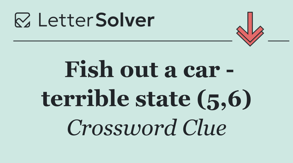 Fish out a car   terrible state (5,6)