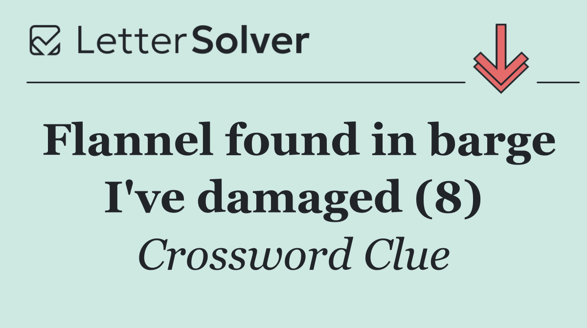 Flannel found in barge I've damaged (8)