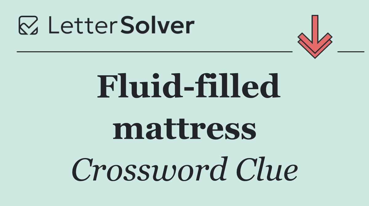 Fluid filled mattress