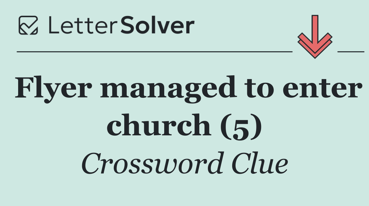 Flyer managed to enter church (5)