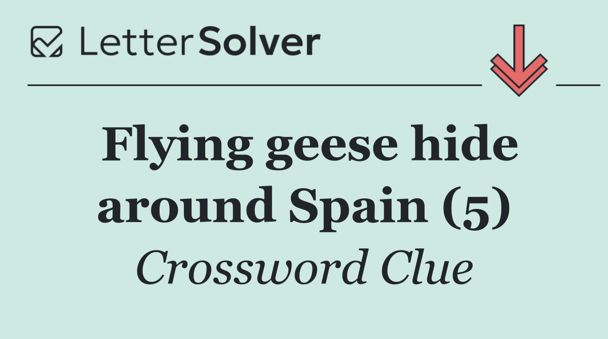 Flying geese hide around Spain (5)
