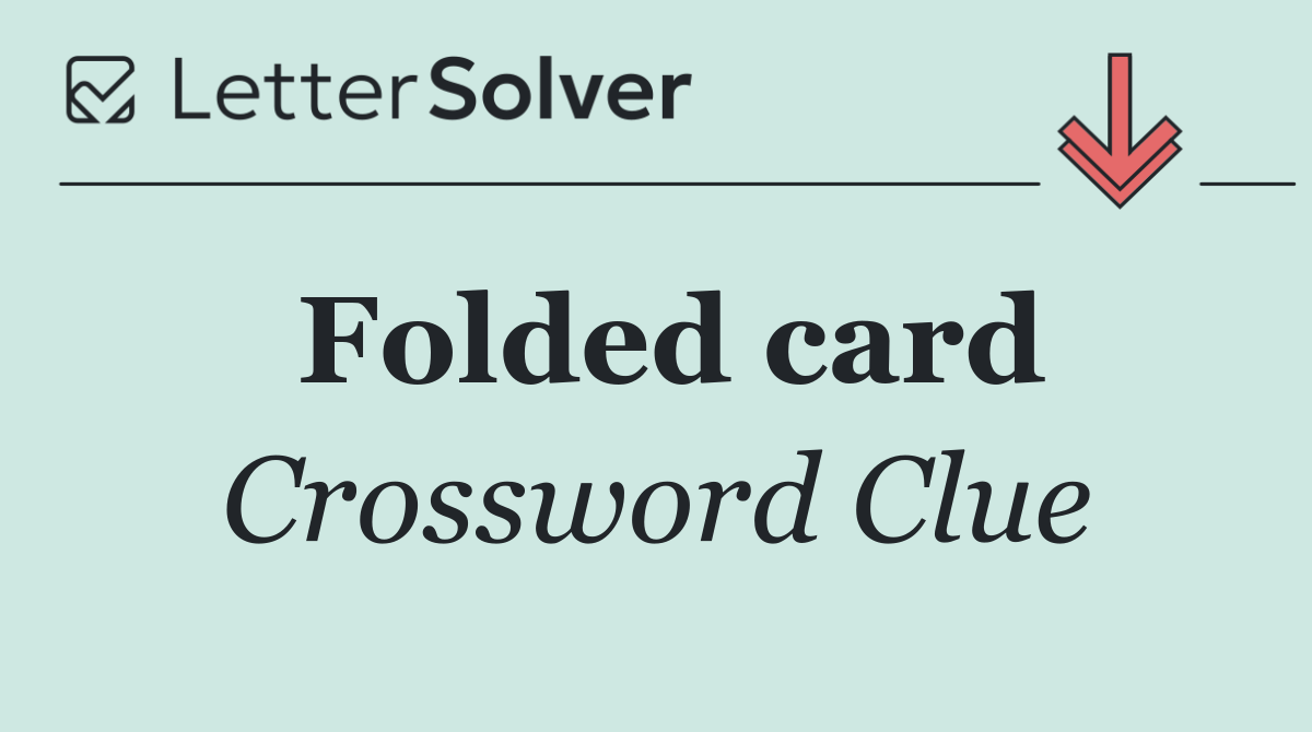 Folded card
