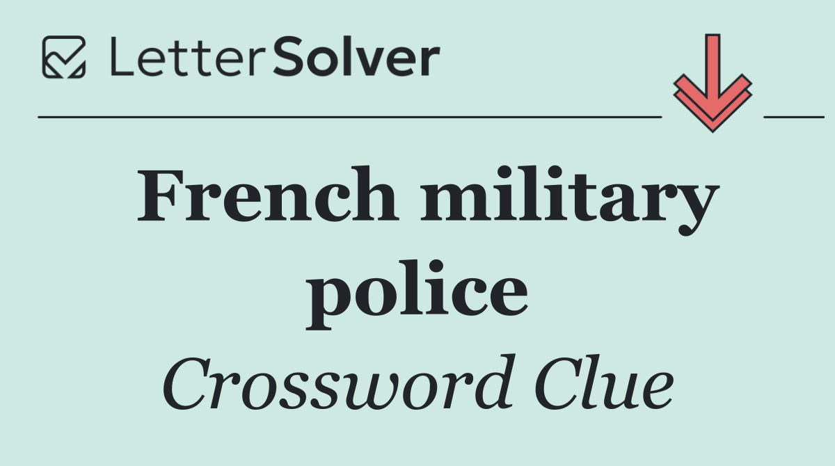 French military police