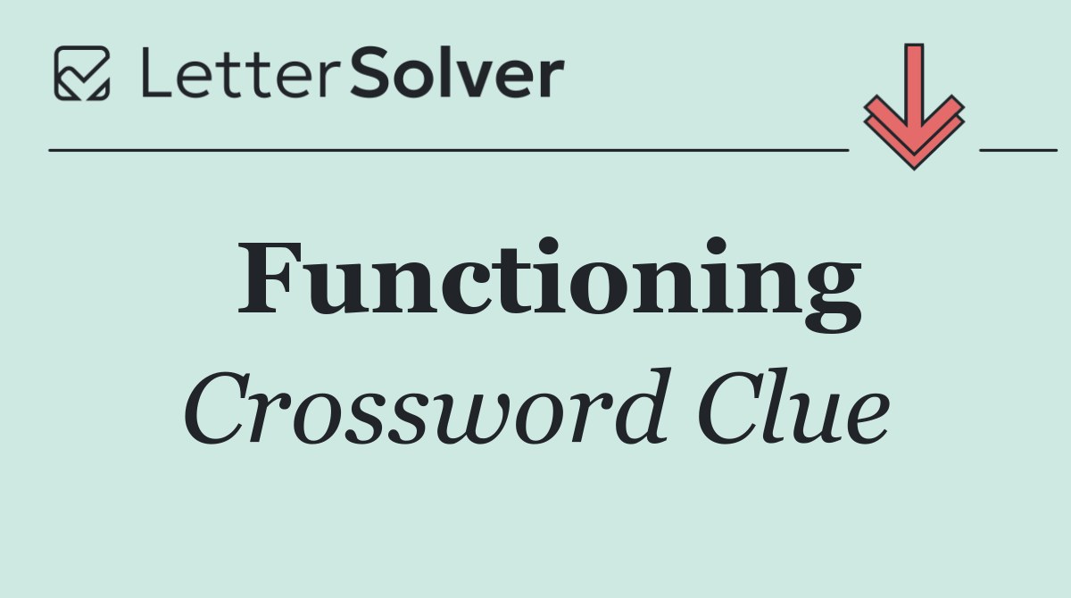 Functioning