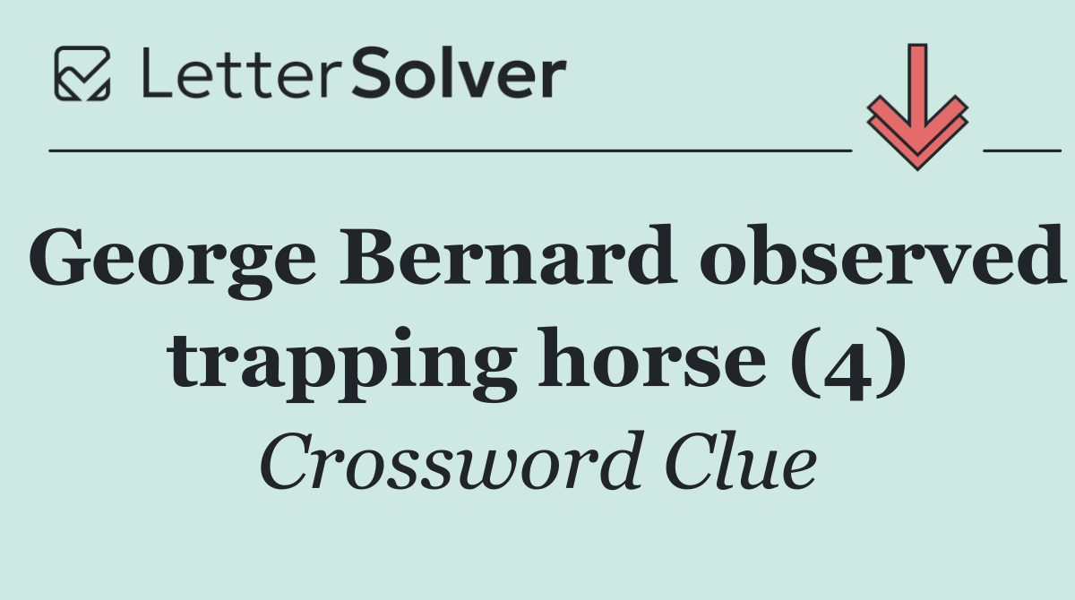 George Bernard observed trapping horse (4)