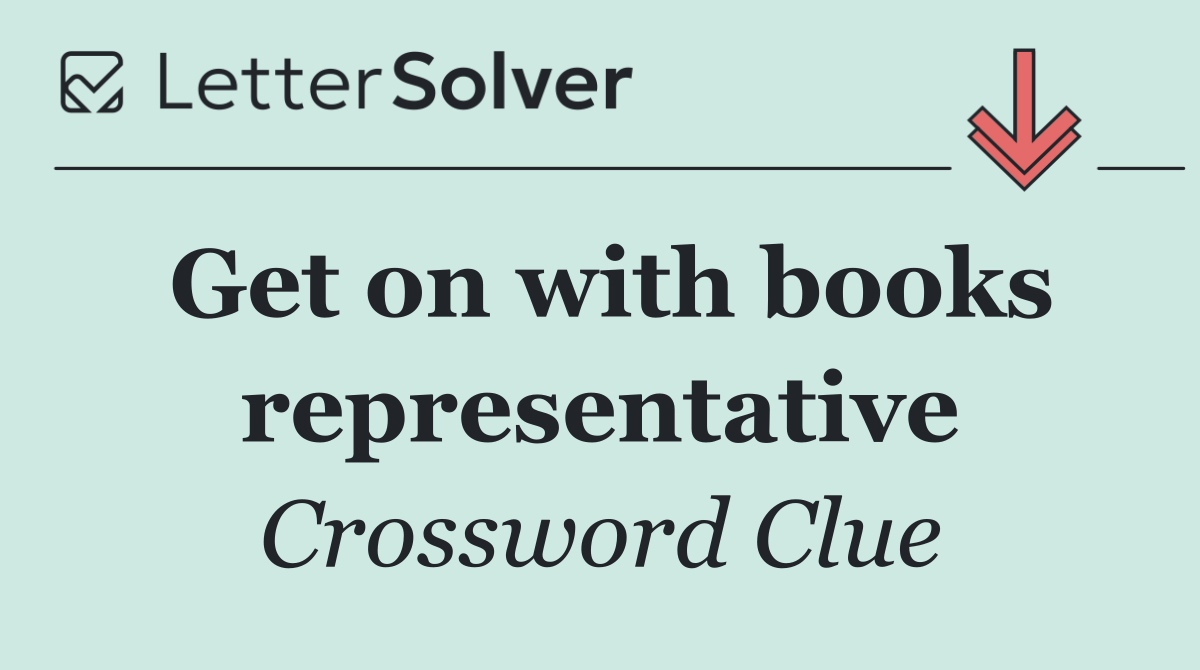 Get on with books representative