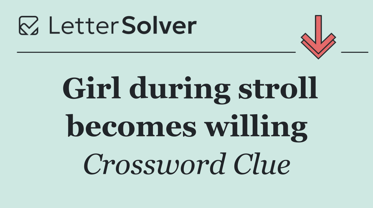 Girl during stroll becomes willing