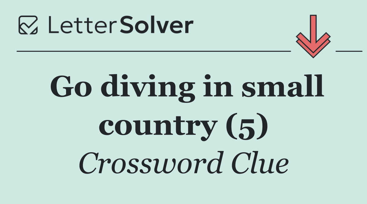 Go diving in small country (5)