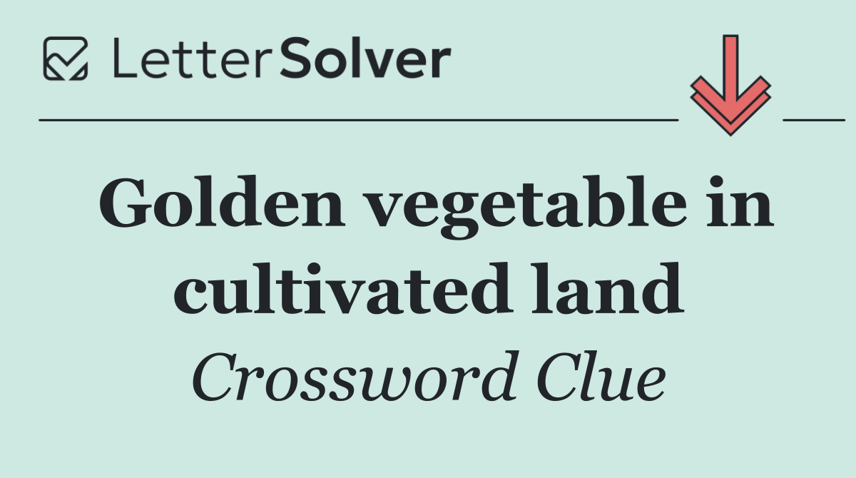 Golden vegetable in cultivated land