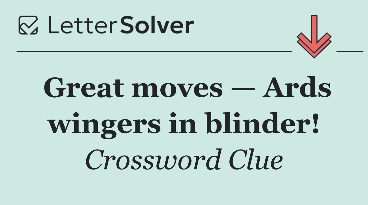 Great moves — Ards wingers in blinder!