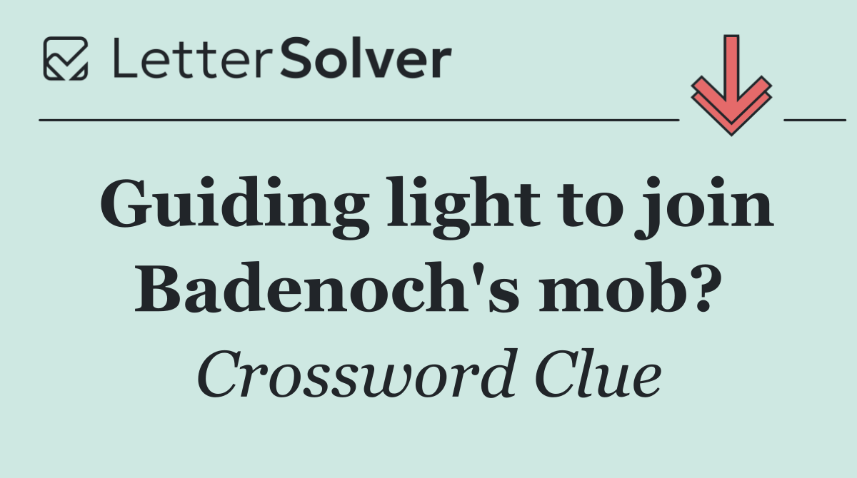 Guiding light to join Badenoch's mob?