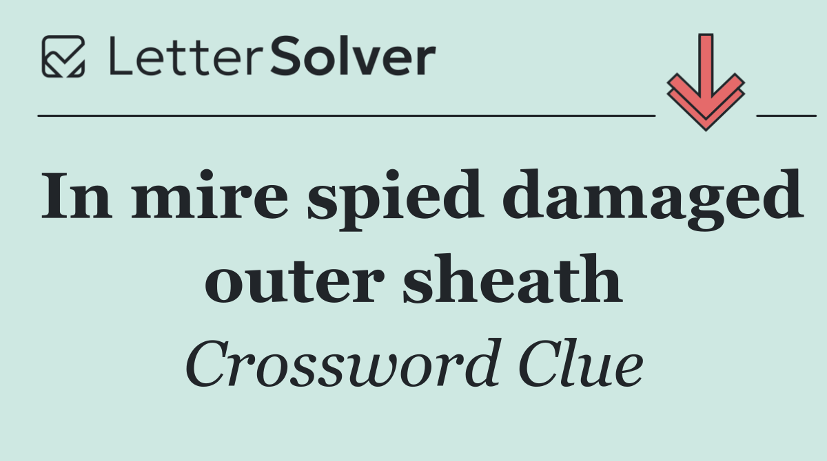 In mire spied damaged outer sheath