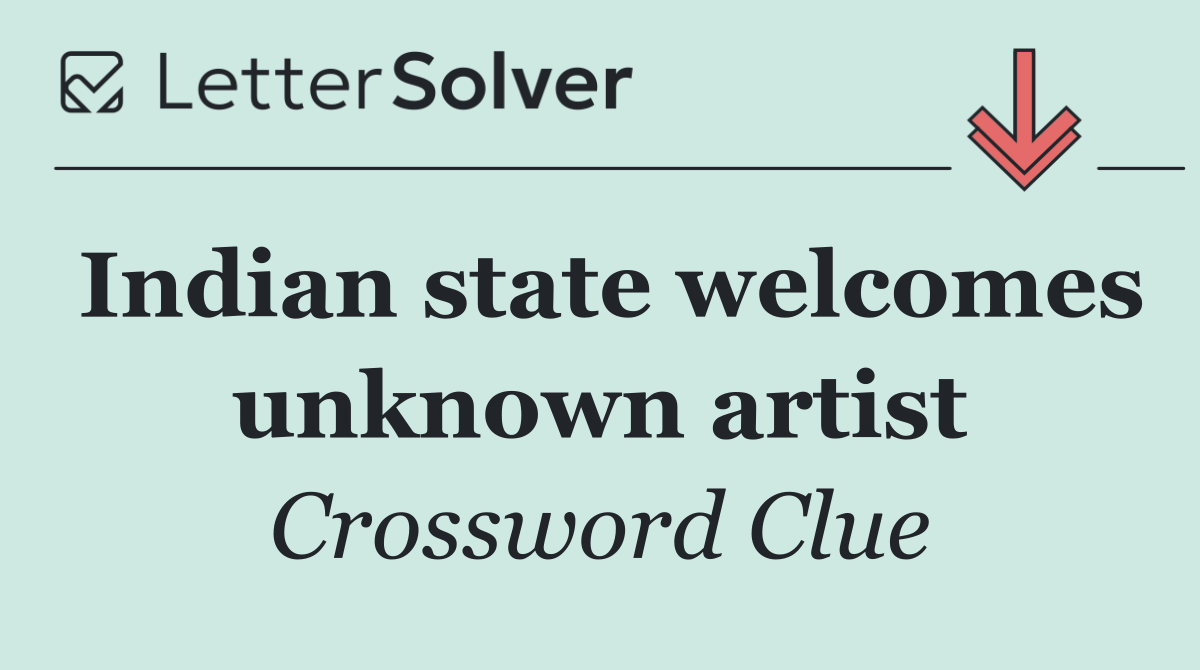 Indian state welcomes unknown artist