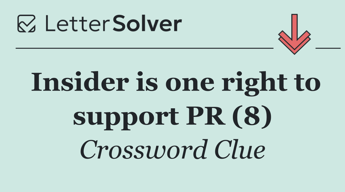 Insider is one right to support PR (8)