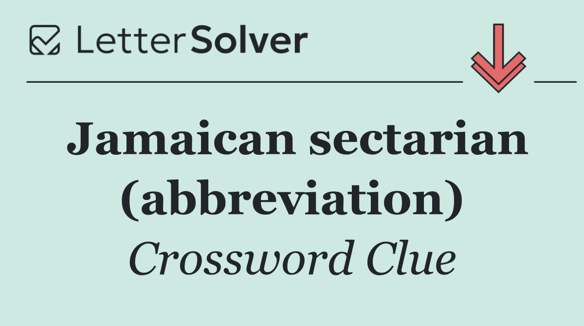 Jamaican sectarian (abbreviation)