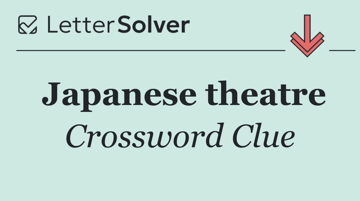Japanese theatre