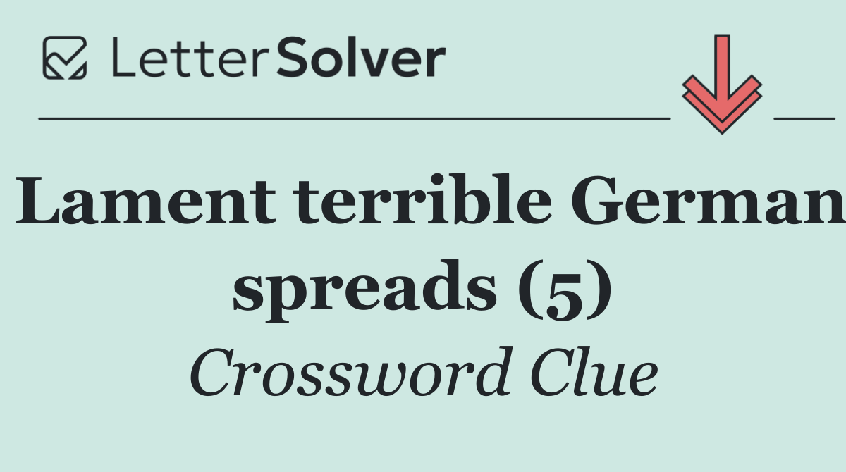 Lament terrible German spreads (5)