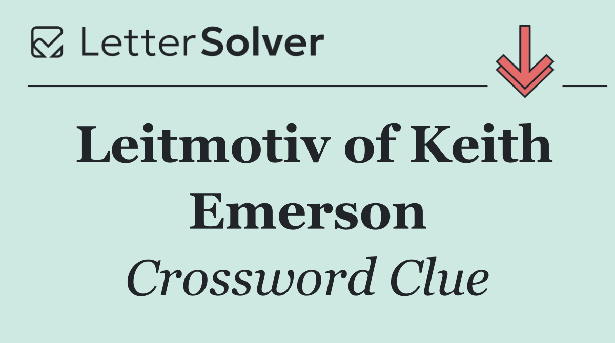 Leitmotiv of Keith Emerson