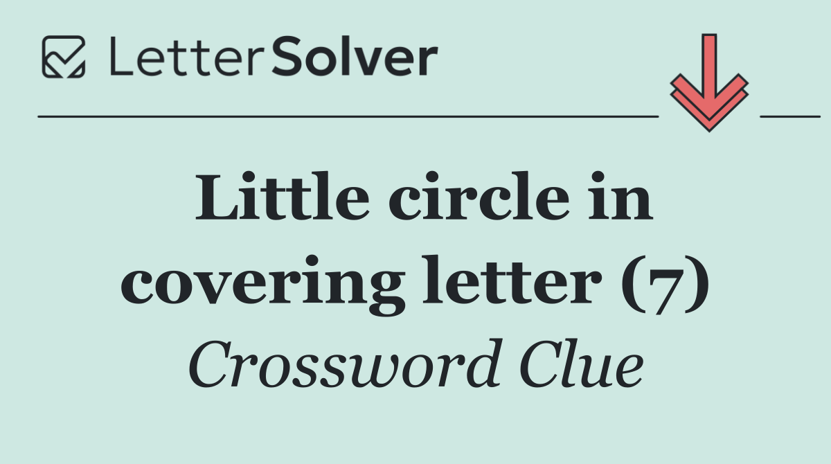 Little circle in covering letter (7)