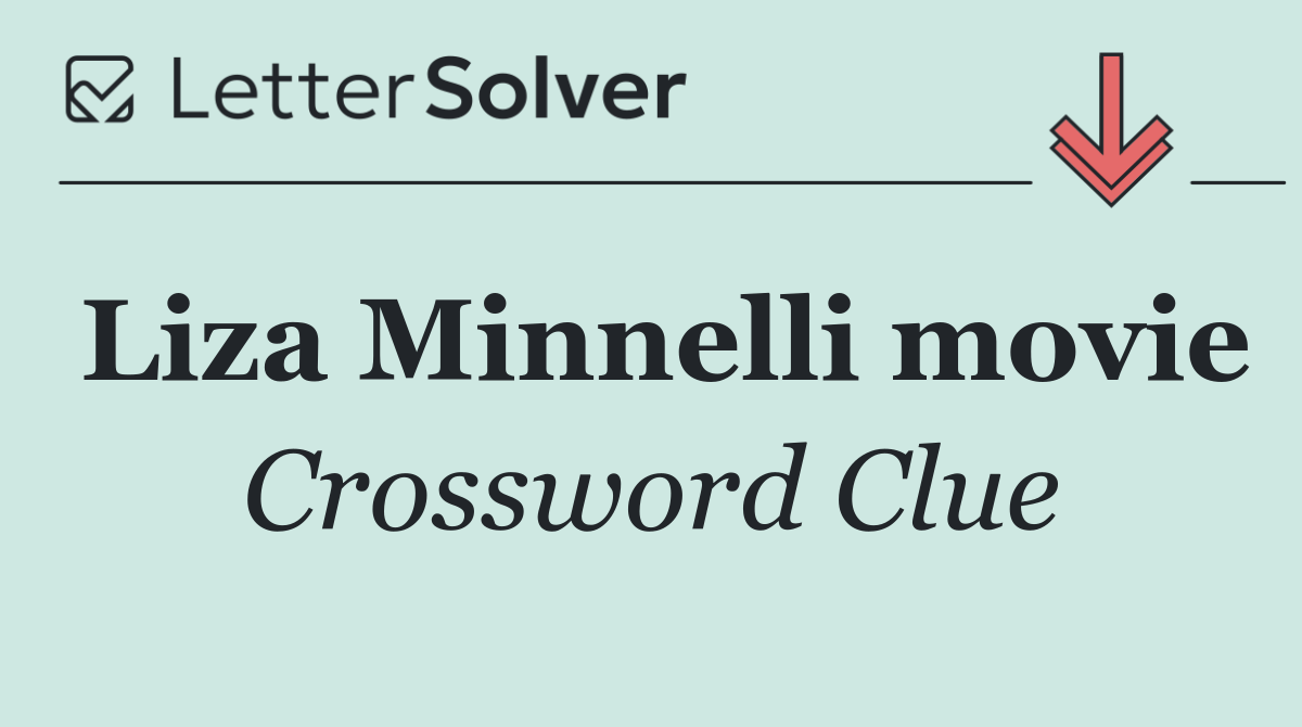 Liza Minnelli movie