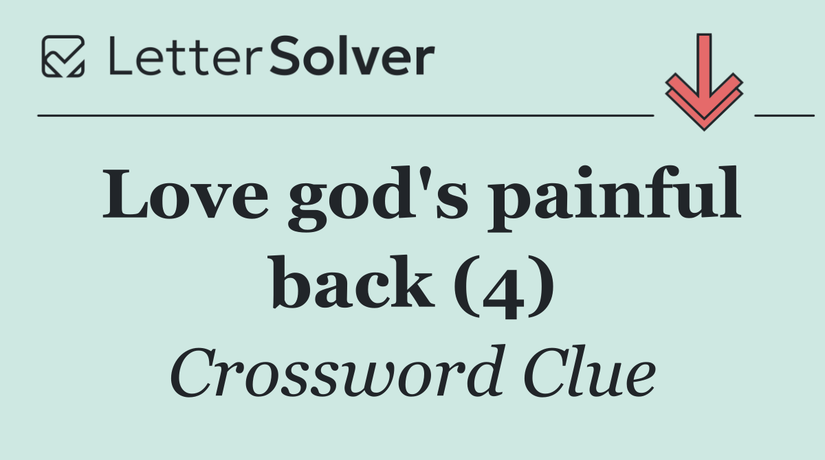 Love god's painful back (4)