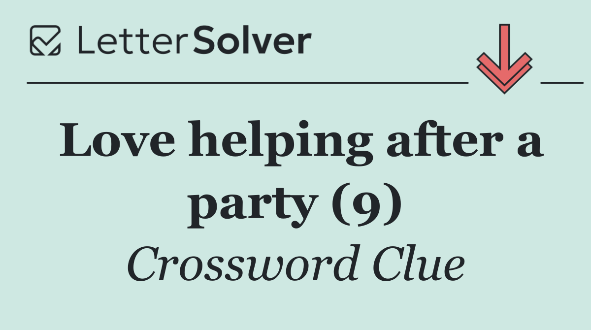 Love helping after a party (9)