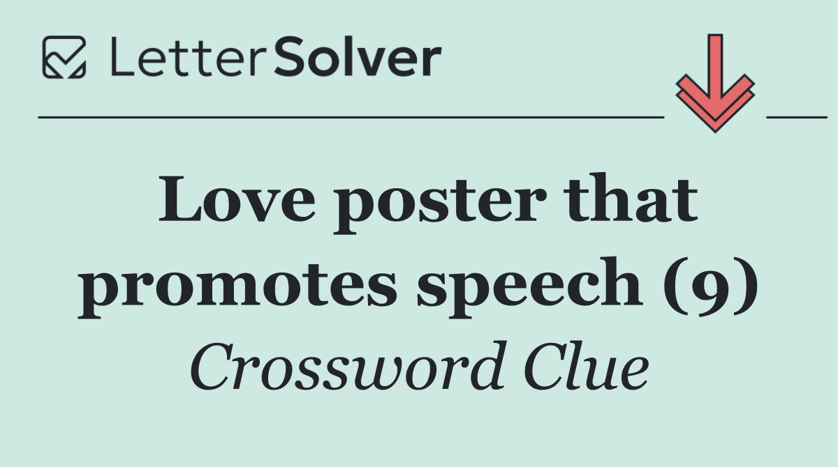 Love poster that promotes speech (9)